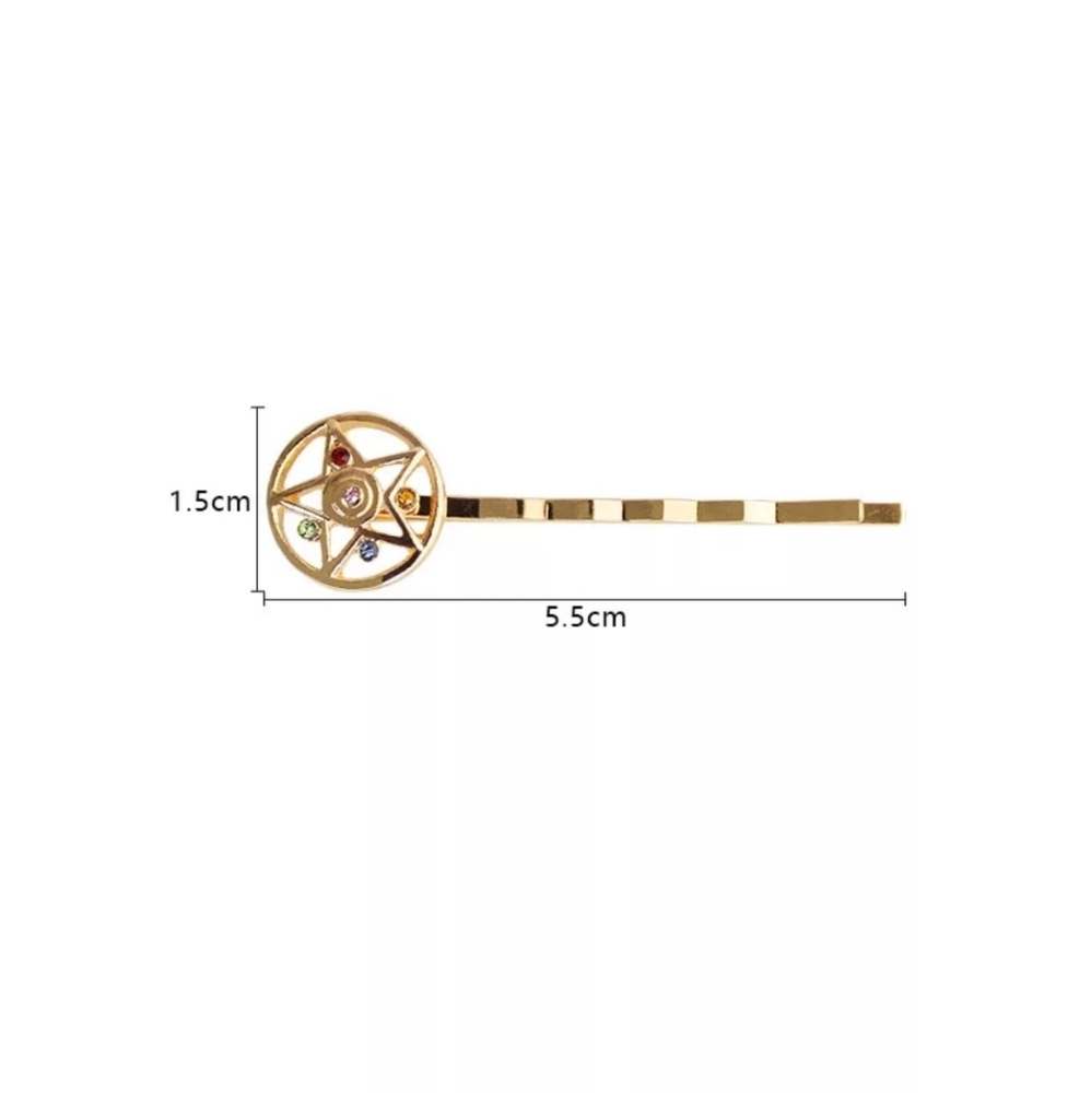 Sailor Moon Gold Hair Clip Set <4> - Picture 3 of 5